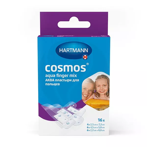 Изображение товара Hartmann Cosmos Aqua finger пластырь для пальцев прозрачный водонепроницаемый, №16 Изображение товара Hartmann Cosmos Aqua finger пластырь для пальцев прозрачный водонепроницаемый, №16