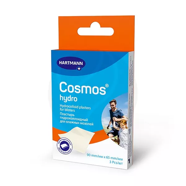 Изображение товара Гидроколлоидные пластыри Hartmann Cosmos Hydro №3, упаковка 3 шт Изображение товара Гидроколлоидные пластыри Hartmann Cosmos Hydro №3, упаковка 3 шт