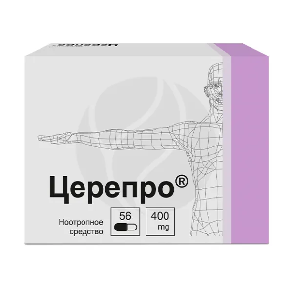 Изображение товара Церепро капсулы 400 мг №56 Верофарм для улучшения работы мозга и памяти