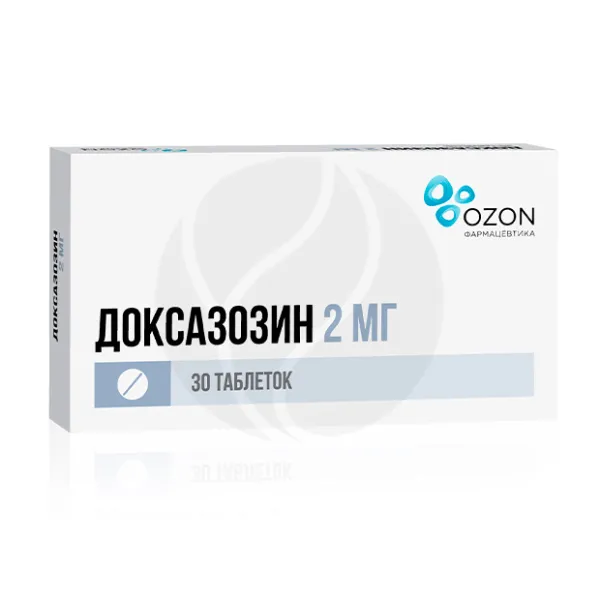 Доксазозин таблетки 2мг, №30 Озон Фарм
