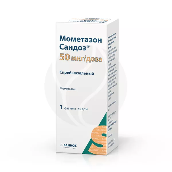 Изображение товара Мометазон Сандоз спрей назальный 50мкг/доза, 140доз Лек д.д. Изображение товара Мометазон Сандоз спрей назальный 50мкг/доза, 140доз Лек д.д.