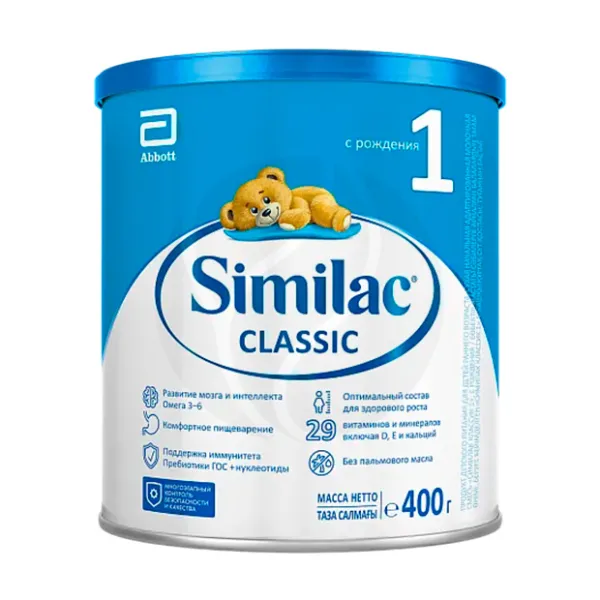 Изображение товара Similac Classic 1 молочная смесь для детей 0-6 месяцев 400г