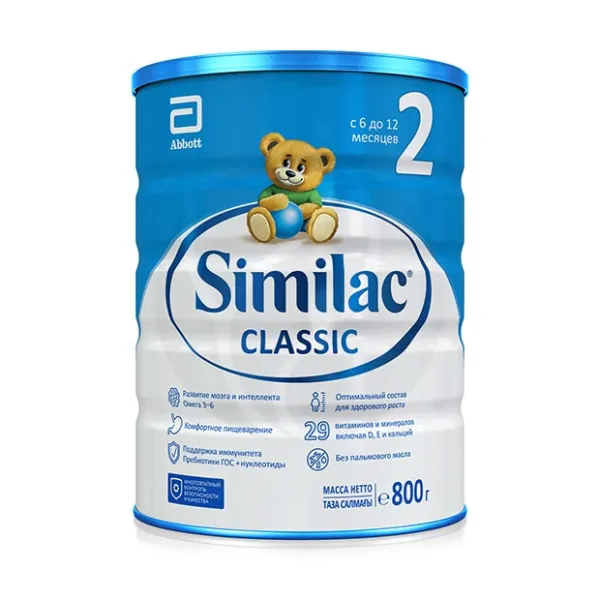Изображение товара Similac Classic 2 молочная смесь (6-12мес), 800г