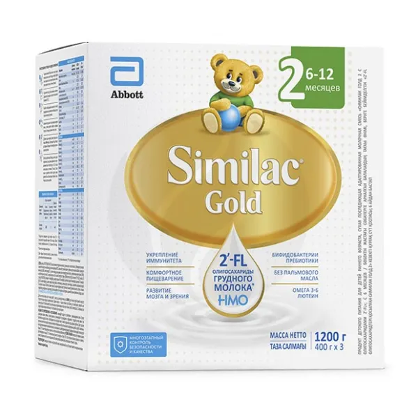 Изображение товара Similac Gold 2 сухая молочная смесь 1200г для детей 6-12 месяцев