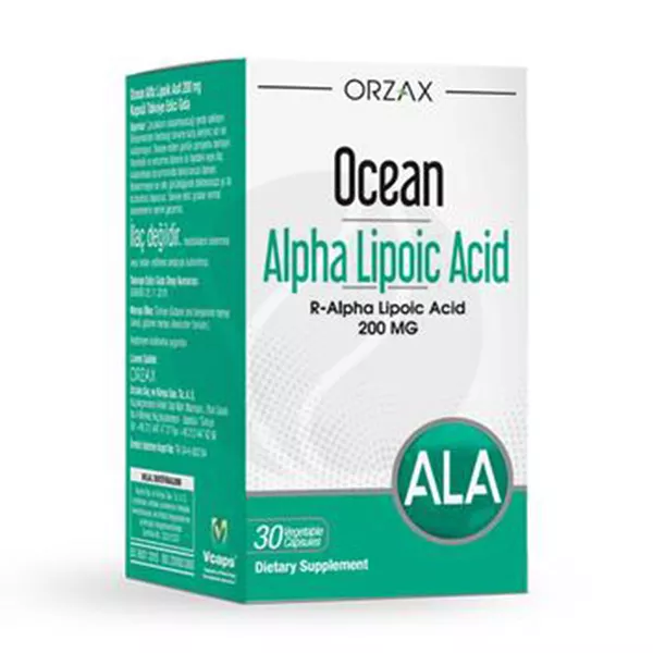 Изображение товара Капсулы с альфа-липоевой кислотой Orzax Ocean 200мг, 30 шт Турция