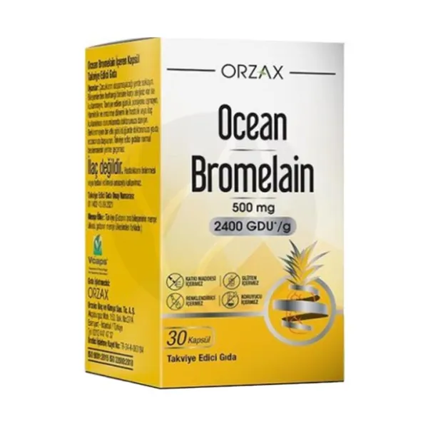 Изображение товара Бромелайн капсулы Orzax Ocean для поддержания пищеварения