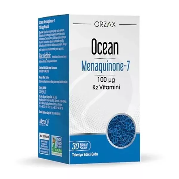 Изображение товара Orzax Ocean Менахинон-7 (витамин К2) капсулы, №30 Изображение товара Orzax Ocean Менахинон-7 (витамин К2) капсулы, №30
