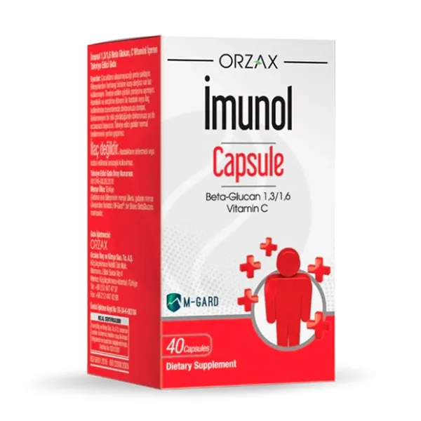 Изображение товара Orzax Ocean Имунол Бет-Глюкан капсулы №40 для поддержки иммунитета