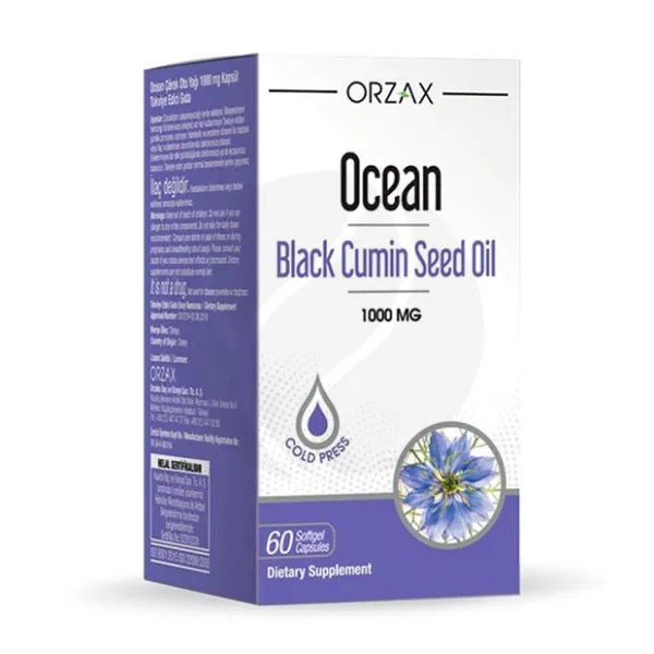 Изображение товара Orzax Ocean Масло семян Черного Тмина 1000 мг капсулы