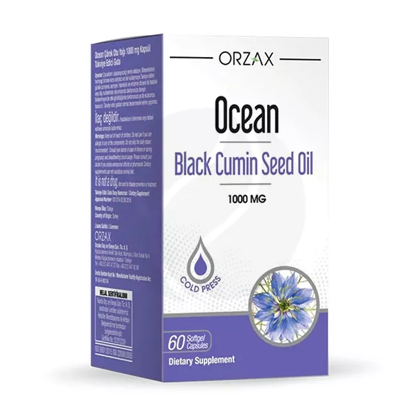 Изображение товара Orzax Ocean Масло семян Черного Тмина 1000 мг капсулы