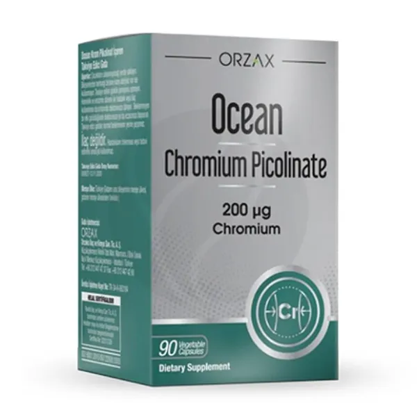 Изображение товара Orzax Ocean Хром пиколинат капсулы 200мкг No90 - биологическая добавка для обмена веществ