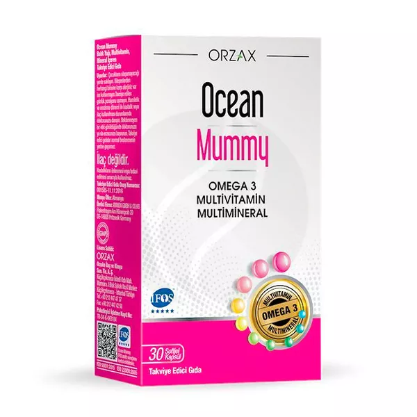 Изображение товара Orzax Ocean Mummy витамины для беременных капсулы, №30 Изображение товара Orzax Ocean Mummy витамины для беременных капсулы, №30