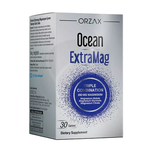 Изображение товара Orzax Ocean Магний ЭкстраМаг таблетки 200мг, No30 - Доступное средство магния Изображение товара Orzax Ocean Магний ЭкстраМаг таблетки 200мг, No30 - Доступное средство магния