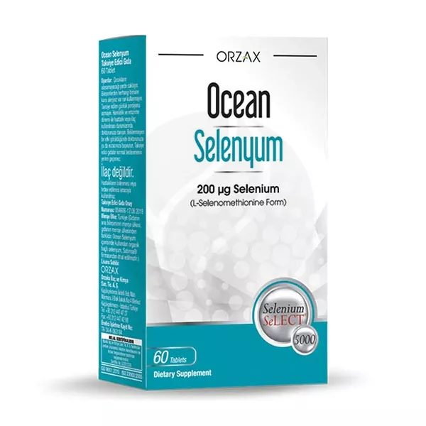Изображение товара Orzax Ocean Селен таблетки 200мкг, №60 Изображение товара Orzax Ocean Селен таблетки 200мкг, №60