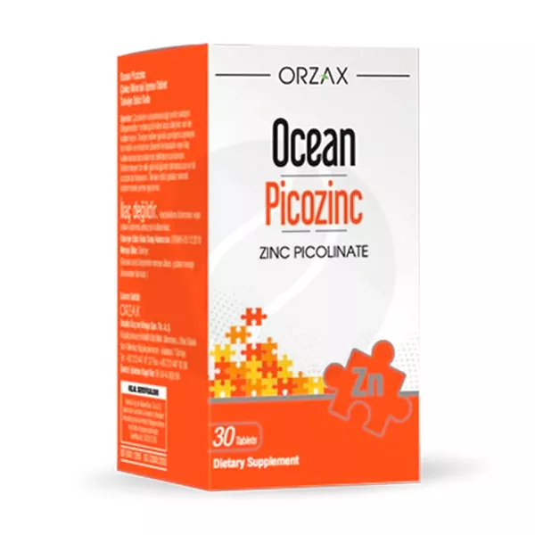 Изображение товара Orzax Ocean Цинк таблетки 15мг, №30 Изображение товара Orzax Ocean Цинк таблетки 15мг, №30