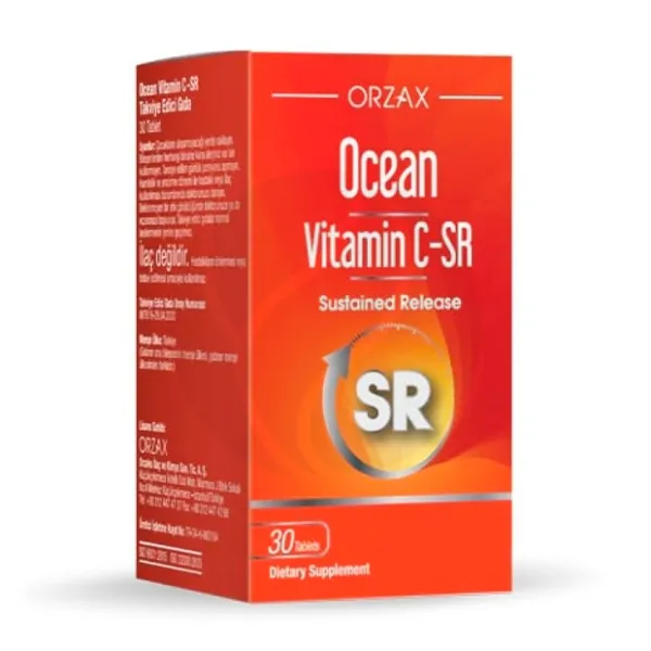 Orzax Ocean Витамин С-SR таблетки п/о 500мг, №30