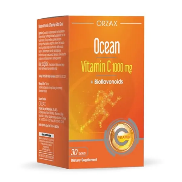 Изображение товара Orzax Ocean Витамин C с биофлавоноидами таблетки 1000мг, №30
