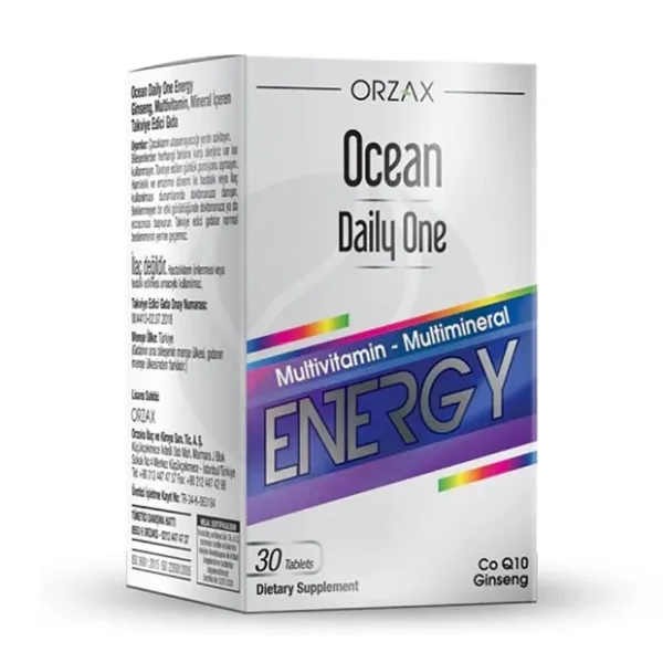 Изображение товара Orzax Ocean Энерджи таблетки №30 — витамины и минералы для энергии