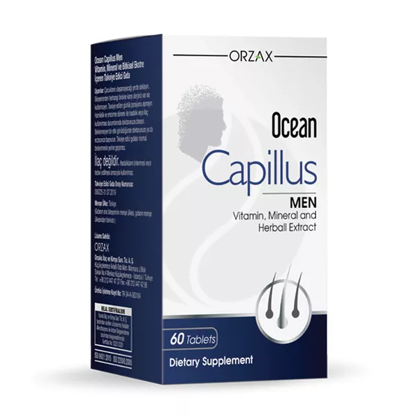 Изображение товара Orzax Ocean Capillus Men таблетки 60 шт для мужского здоровья и укрепления волос