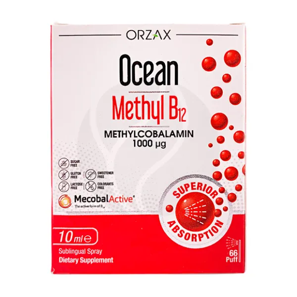 Orzax Ocean Витамин В12 спрей 1000мкг/доза, 10мл