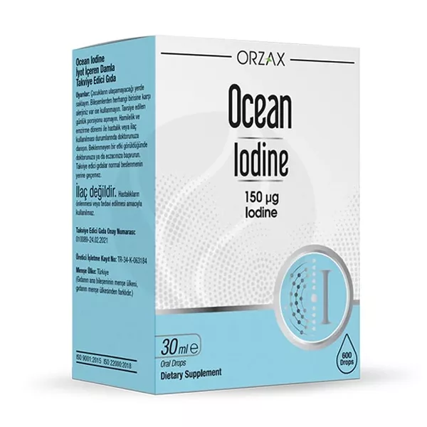 Изображение товара Orzax Ocean Йод капли 150мкг для поддержания здоровья щитовидной железы
