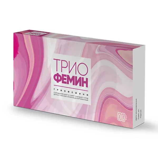 Изображение товара Триофемин крем для интимной гигиены дозированный 1,2 г №10 российский препарат