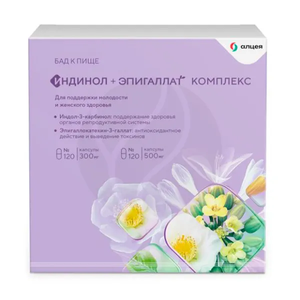 Изображение товара Индинол+Эпигаллат комплекс капсулы 240 шт для здоровья женской репродуктивной системы