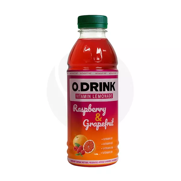 Изображение товара O.Drink Витаминизированный напиток со вкусом малины и грейпфрута, 500мл Изображение товара O.Drink Витаминизированный напиток со вкусом малины и грейпфрута, 500мл