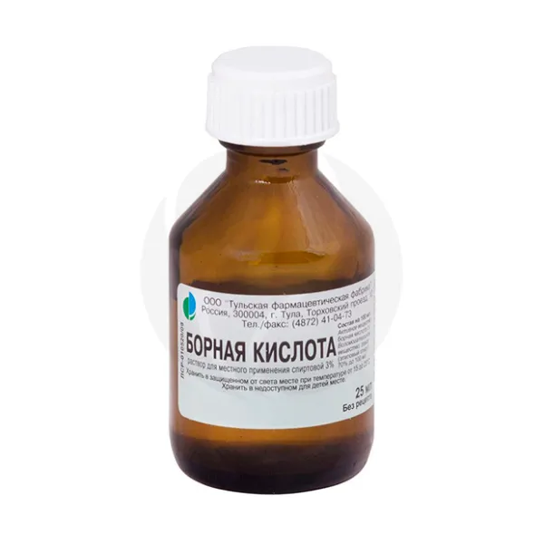 Изображение товара Борная кислота раствор д/местн. прим. спиртовой 3%, 25мл