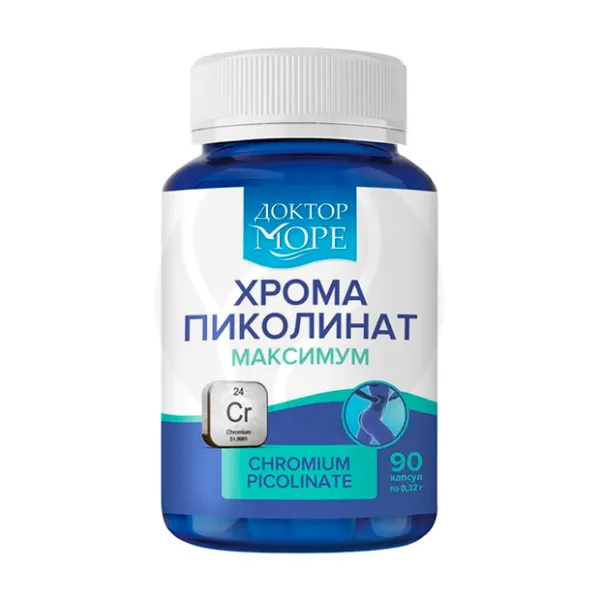 Доктор Море Хрома пиколинат максимум капсулы 250мкг, №90