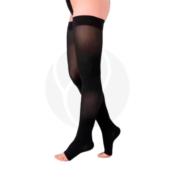 Изображение товара Trives чулки компрессионные с открытым носком 1 класс компрессии ТК.230(р.3),черные, длина нормальная