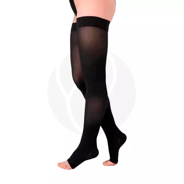 Изображение товара Чулки компрессионные с открытым носком ТК.230 2 класса компрессии черные Изображение товара Чулки компрессионные с открытым носком ТК.230 2 класса компрессии черные