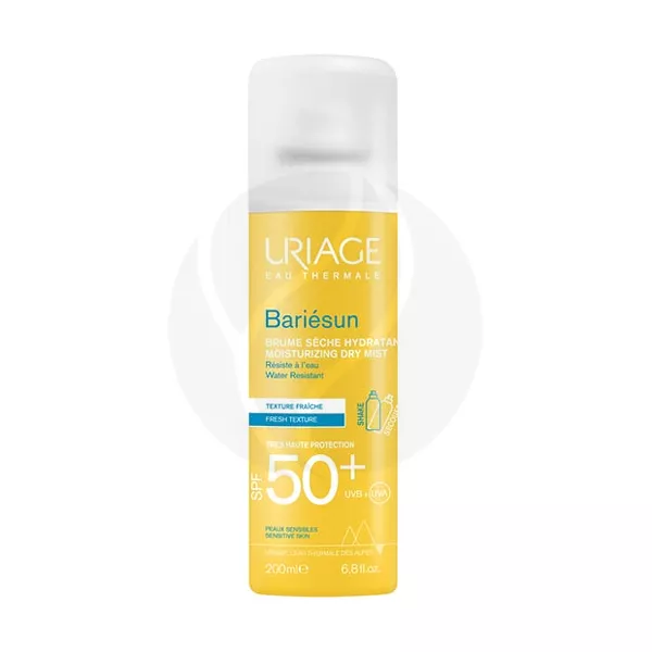 Изображение товара Урийаж БариесАн Дымка-спрей SPF50+ сухой спрей 200мл для чувствительной кожи Изображение товара Урийаж БариесАн Дымка-спрей SPF50+ сухой спрей 200мл для чувствительной кожи