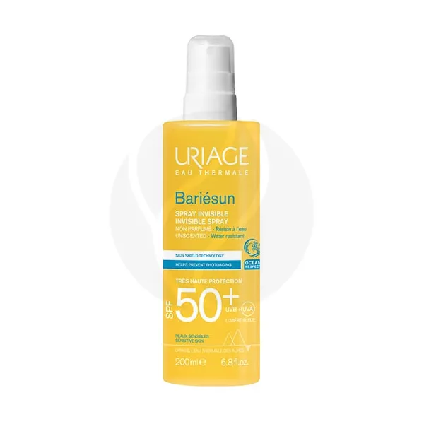 Изображение товара Uriage Bariesun спрей без ароматизаторов SPF50+, 200мл Изображение товара Uriage Bariesun спрей без ароматизаторов SPF50+, 200мл