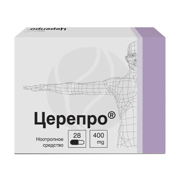 Изображение товара Церепро капсулы 400мг №28 для поддержки мозга и нервной системы