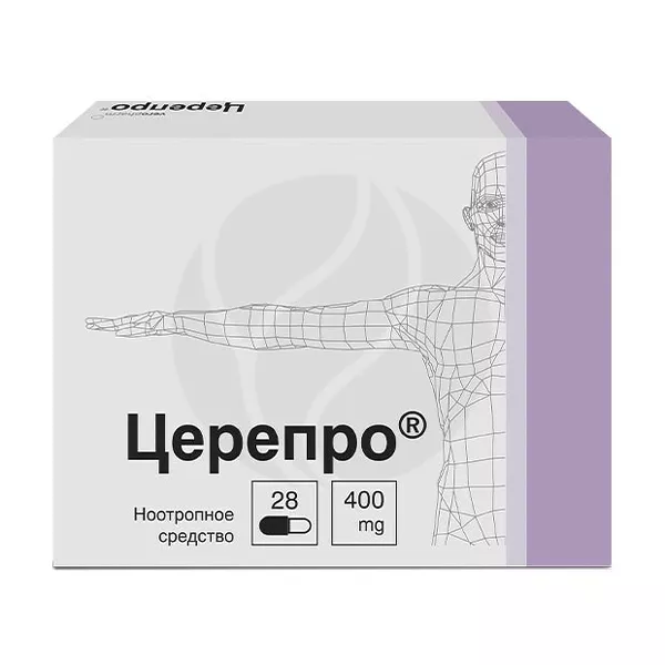 Изображение товара Церепро капсулы 400мг №28 для поддержки мозга и нервной системы Изображение товара Церепро капсулы 400мг №28 для поддержки мозга и нервной системы