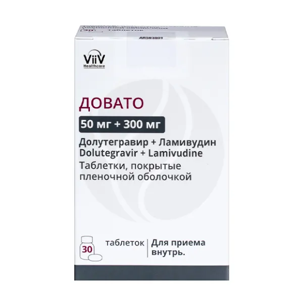 Довато таблетки покрыт. п/о 50мг+300мг, №30 Глаксо