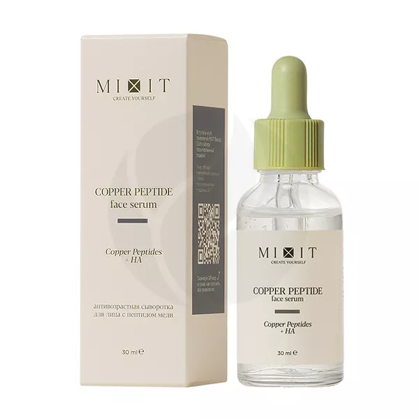 Изображение товара Mixit Skin Chemistry сыворотка антивозрастная с пептидом меди, 30мл Изображение товара Mixit Skin Chemistry сыворотка антивозрастная с пептидом меди, 30мл