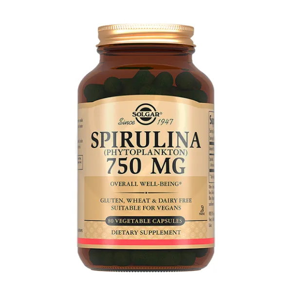 Solgar Спирулина капсулы, №80