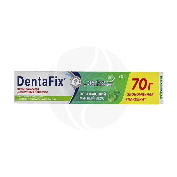 Изображение товара DentaFix крем для фиксации зубных протезов Мятный вкус, 70г