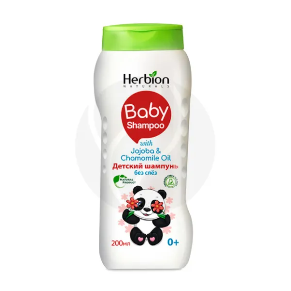 Изображение товара Herbion Baby шампунь детский без слёз (0+), 200мл Изображение товара Herbion Baby шампунь детский без слёз (0+), 200мл