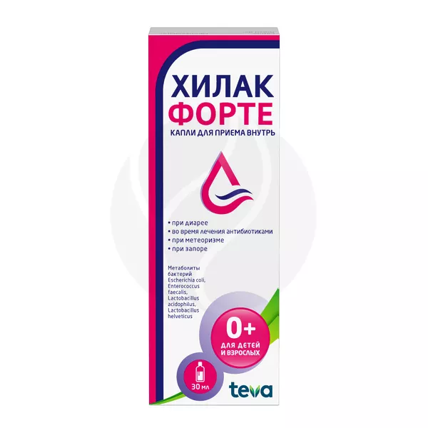 Изображение товара Хилак форте капли д/приема внутрь, 30мл Меркле Изображение товара Хилак форте капли д/приема внутрь, 30мл Меркле