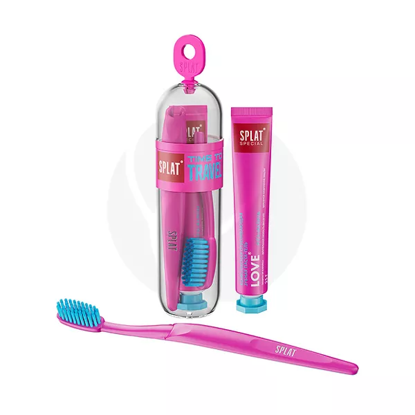 Изображение товара Splat Travel набор дорожный микс зубная щетка и паста-гель 25г