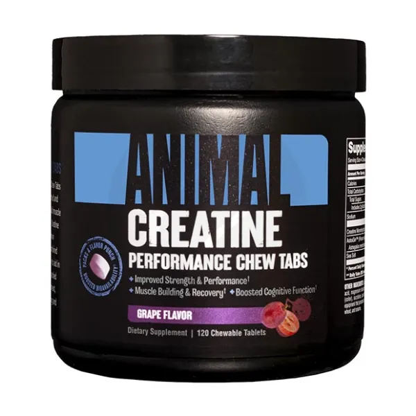 Animal Креатин таблетки жевательные со вкусом винограда, №120