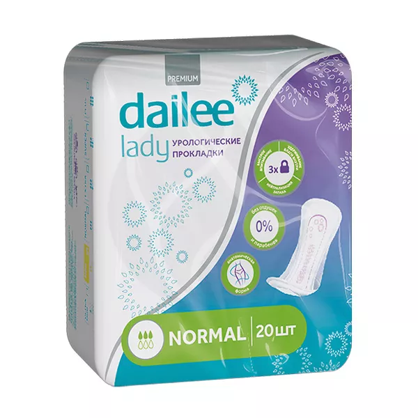 Изображение товара Прокладки урологические Dailee Lady Normal для женщин Изображение товара Прокладки урологические Dailee Lady Normal для женщин