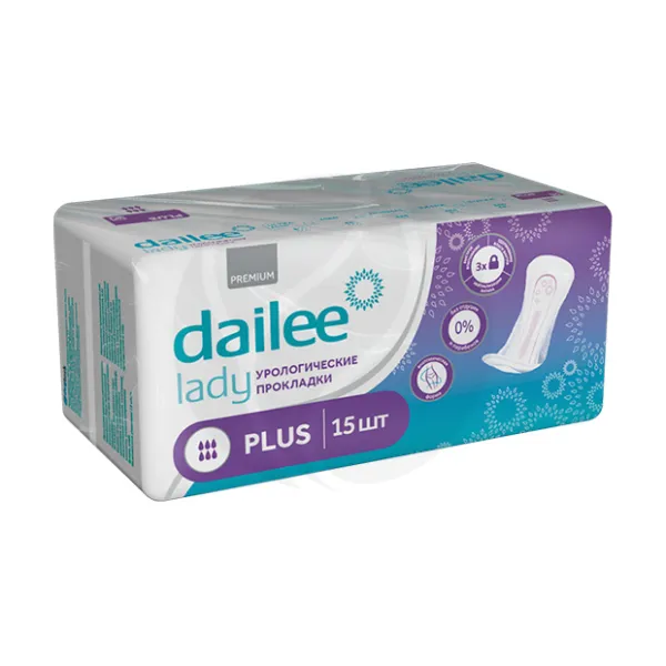 Изображение товара Урологические прокладки Dailee Lady Plus, повышенной впитываемости, 15 шт