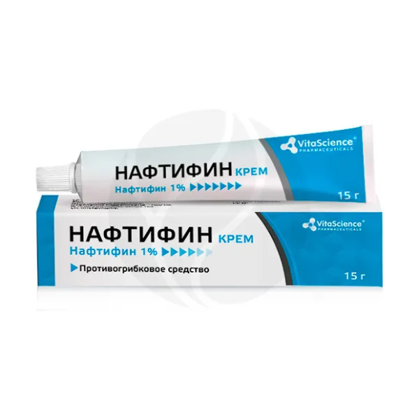 Изображение товара Крем Нафтифин 1% для наружного применения 15 г противогрибковое лечение кожи ногтей