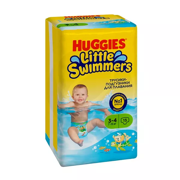 Изображение товара Huggies Little swimmers подгузники-трусики для плавания р.3-4(7-15кг), 13шт Изображение товара Huggies Little swimmers подгузники-трусики для плавания р.3-4(7-15кг), 13шт