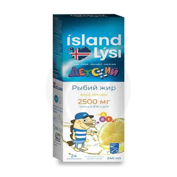 Изображение товара Лиши рыбий жир для детей с 1 года жидкость с лимоном 240 мл