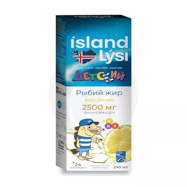 Изображение товара Рыбий жир для детей Лиси с лимонным вкусом 240 мл - Омега-3, витамины A D E Изображение товара Рыбий жир для детей Лиси с лимонным вкусом 240 мл - Омега-3, витамины A D E